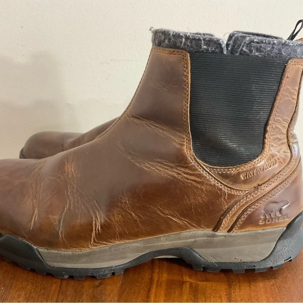 Sorel Men’s Size 11 Paxson Chukka Waterproof Boots Leather